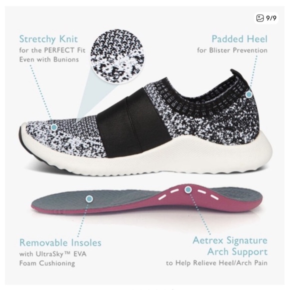 ☀️ AETREX Allie Leopard Arch Support Sneaker - Picture 13 of 13